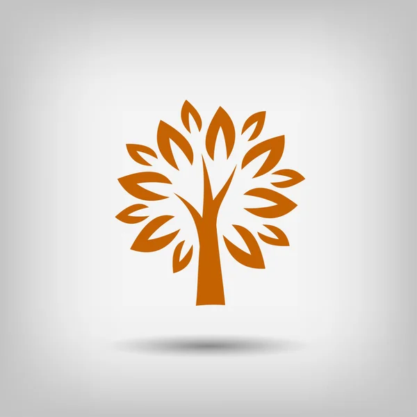 Pictografía del icono del árbol — Vector de stock