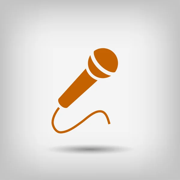 Illustration d'icône de microphone — Image vectorielle