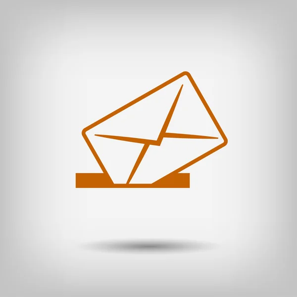 Pictografía del icono de correo — Vector de stock