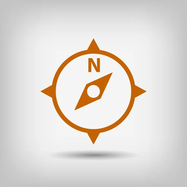 Pictograph of compass icon Royalty Free Stock Vectors