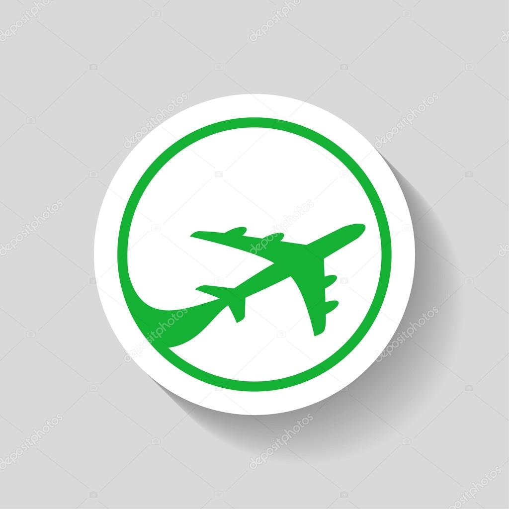 Pictograph of airplane icon