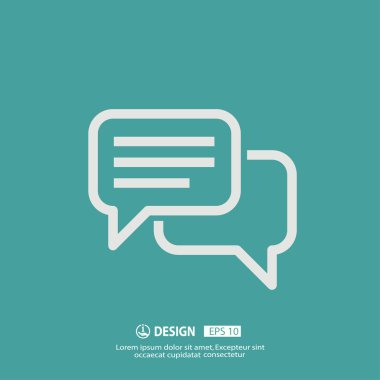 ileti veya sohbet simgesi