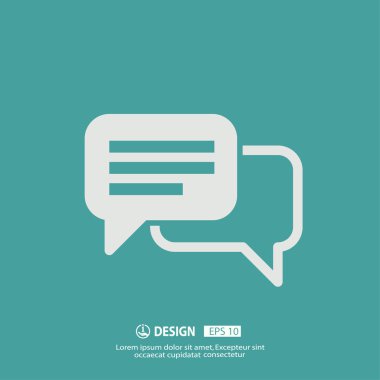 ileti veya sohbet simgesi