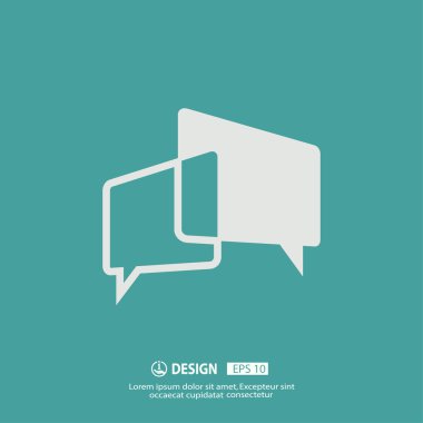 ileti veya sohbet simgesi