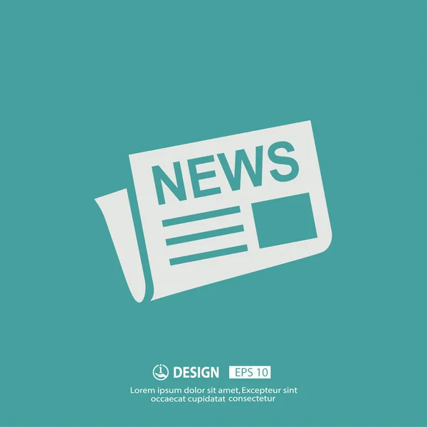 Diseño de icono de noticias — Vector de stock