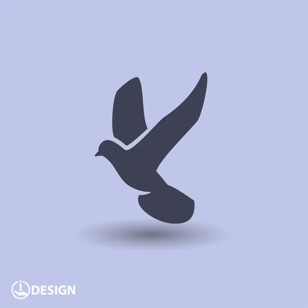 Pictograph för bird icon — Stock vektor