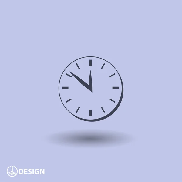 Pictograph of  clock icon — Stock Vector