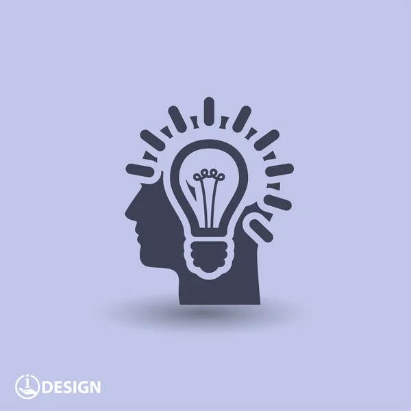 Pictograph van lamp concept pictogram — Stockvector