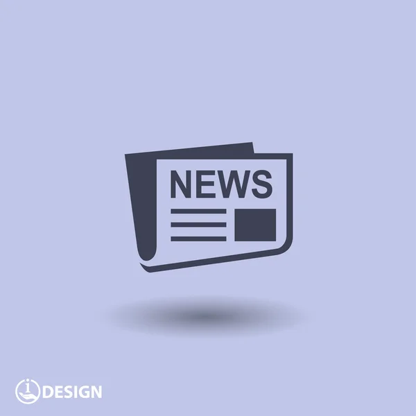 Diseño de icono de noticias — Vector de stock