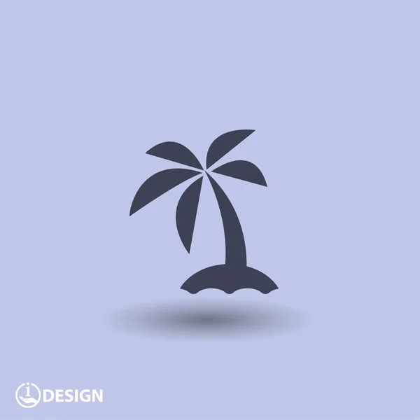 Pictograph of island icon — Stock Vector