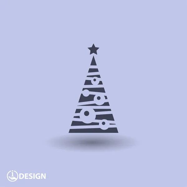 クリスマス ツリーの絵文字 — ストックベクタ