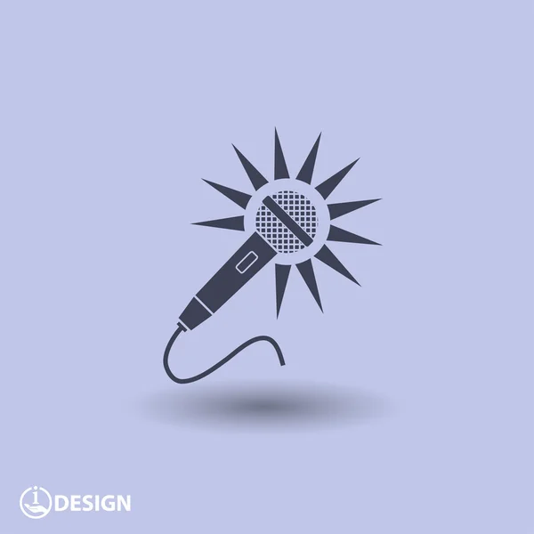 Microphone icon design — Stock Vector