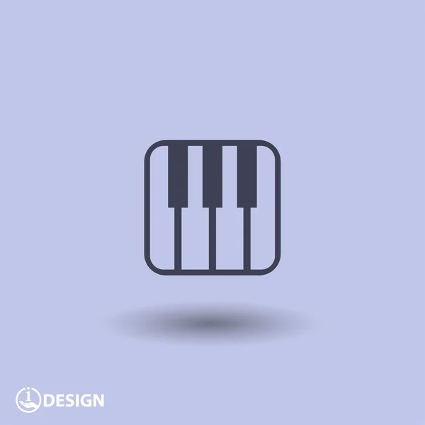 Piktogramm der Musik-Tastatur — Stockvektor