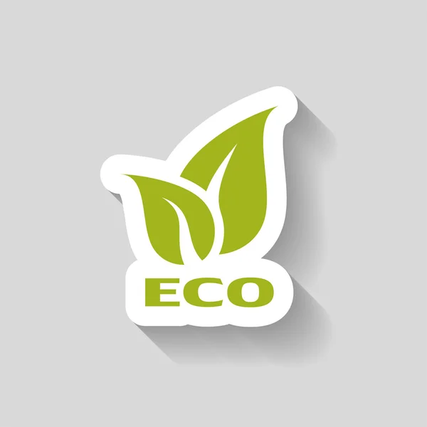 Pictograph of eco icon — Stock Vector