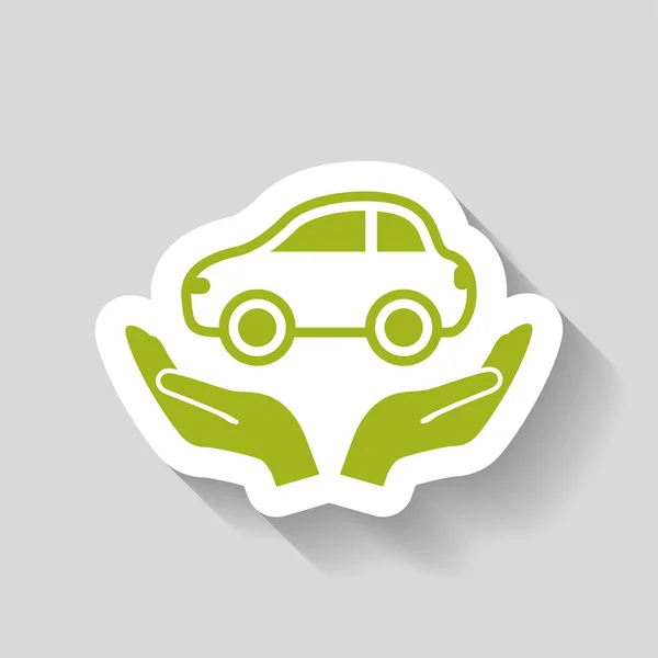 Pictografía del icono del coche — Vector de stock