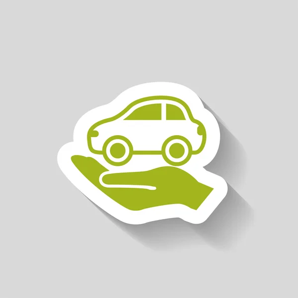 Pictograph of car icon — Stock Vector