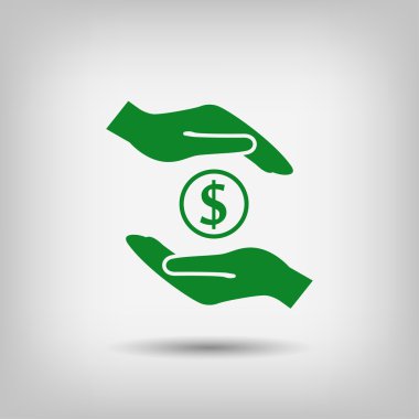 Ellerin simgesinde para