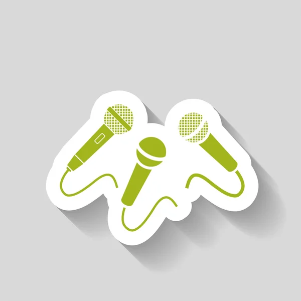 Design icona microfono — Vettoriale Stock