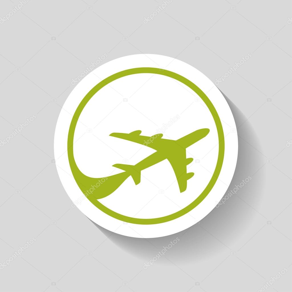 Pictograph of airplane icon