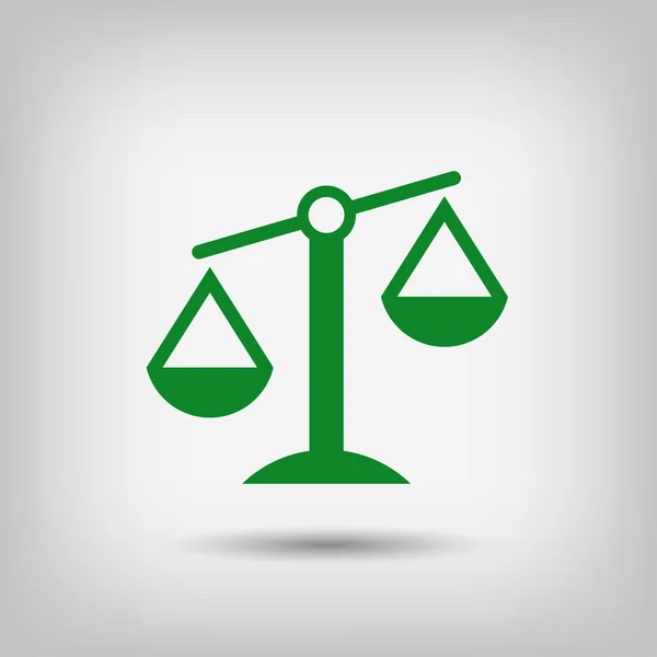 Pictograma de justiça balança ícone —  Vetores de Stock