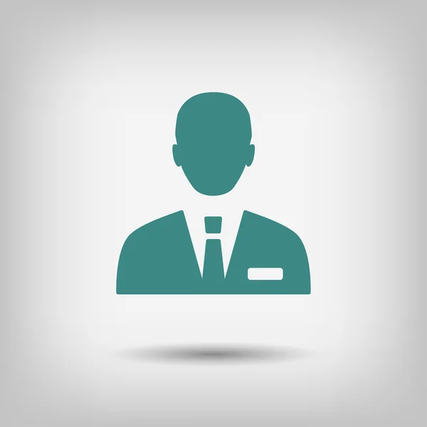Pictogramme de l'icône de l'homme d'affaires — Image vectorielle