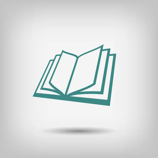 Pictografía del icono del libro — Vector de stock