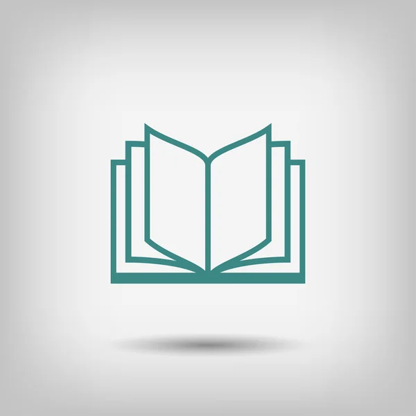 Pictografía del icono del libro — Vector de stock