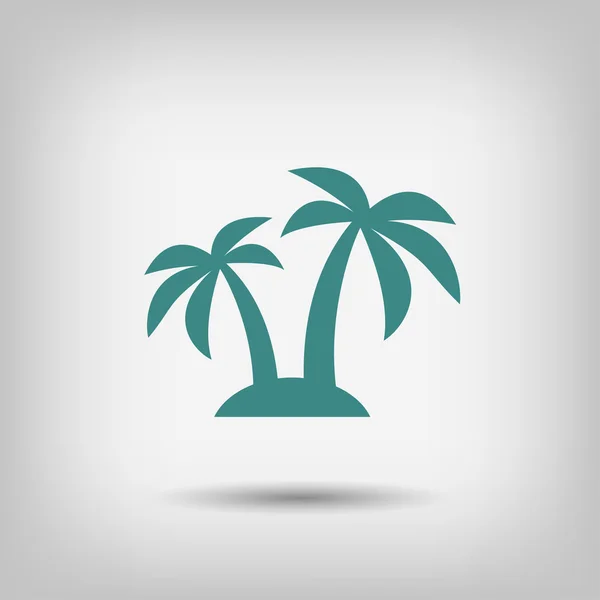 Pictograph of island icon — Stock Vector