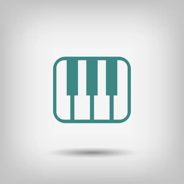 Piktogramm des Musik-Keyboard-Symbols — Stockvektor