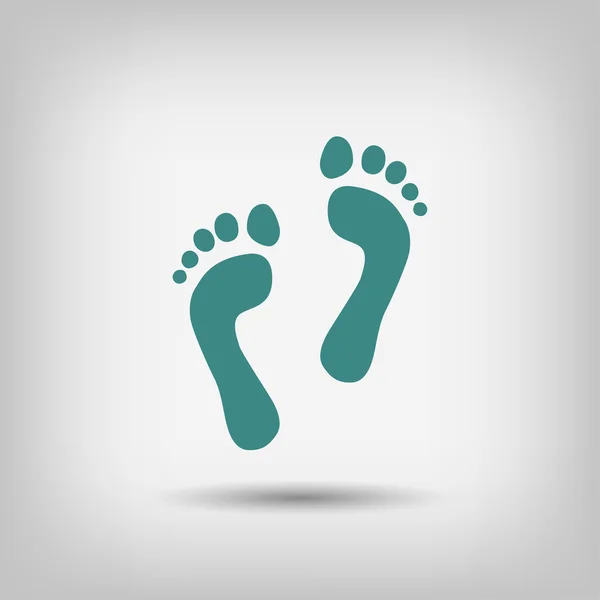 Pictogramme de l'icône des empreintes de pas — Image vectorielle