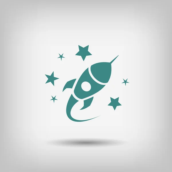 Pictografía de Rocket icono — Vector de stock