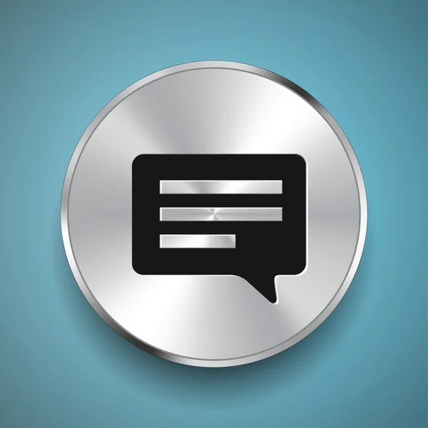 Pictografía de mensaje o icono de chat — Archivo Imágenes Vectoriales