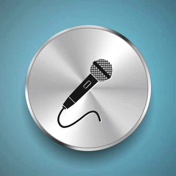 Icono de micrófono ilustración — Vector de stock
