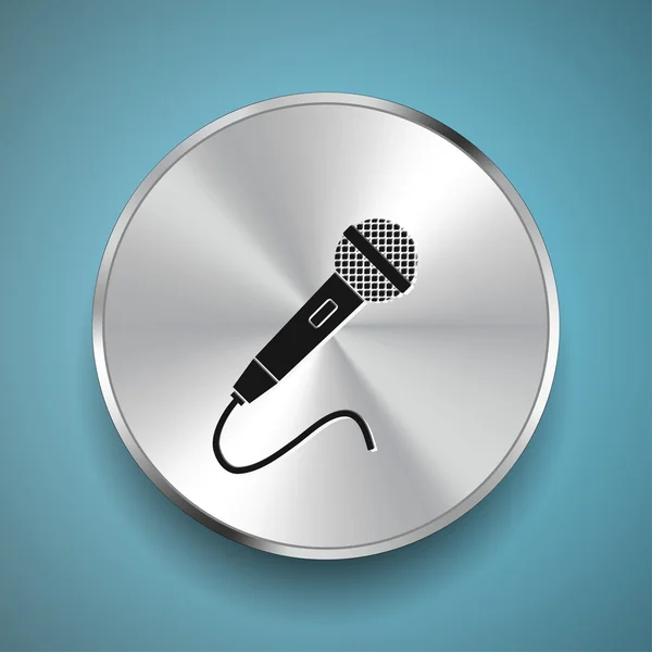 Illustration d'icône de microphone — Image vectorielle