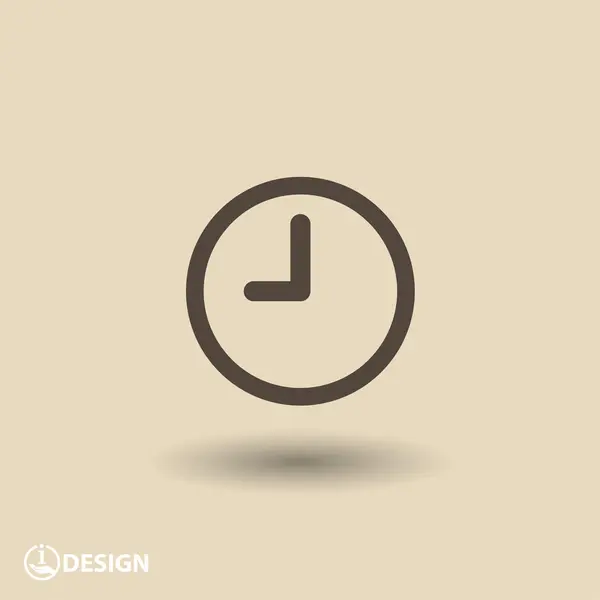 Pictografía del icono del reloj — Archivo Imágenes Vectoriales