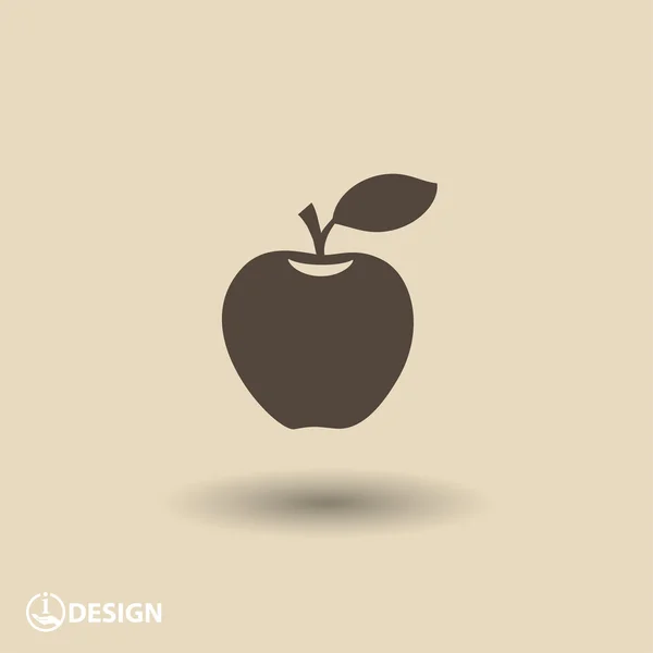 Pictogramme de l'icône pomme — Image vectorielle