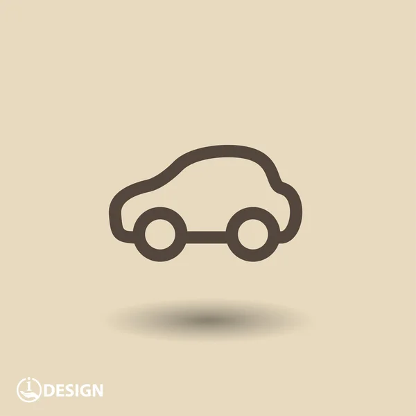 Pictografía del icono del coche — Vector de stock