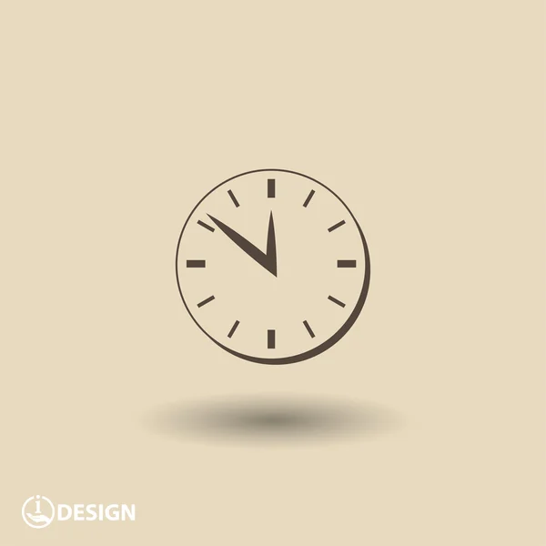 Pictografía del icono del reloj — Vector de stock