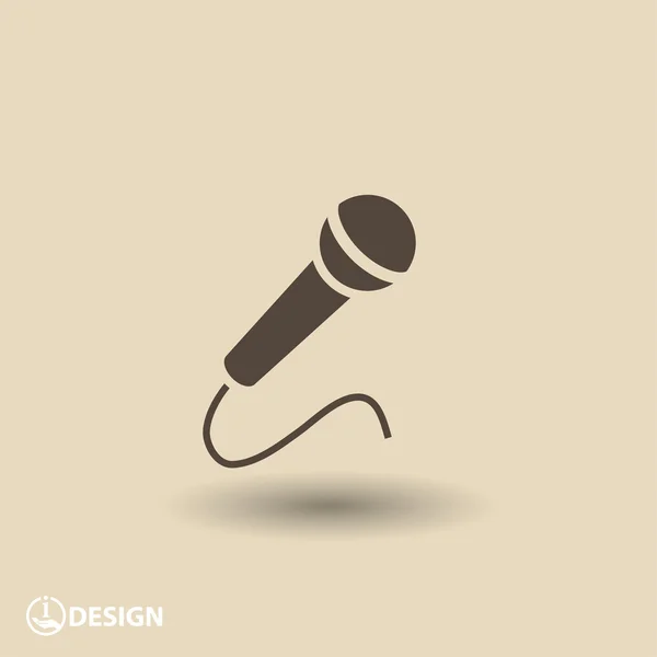 Microphone icon design — Stock Vector