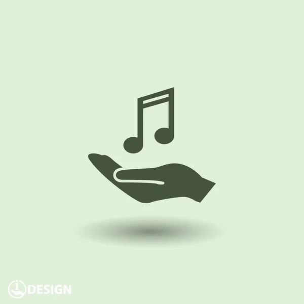 Piktogramm der Musik-Ikone — Stockvektor