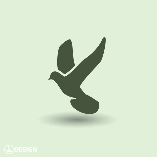 Piktogramm des Vogelsymbols — Stockvektor