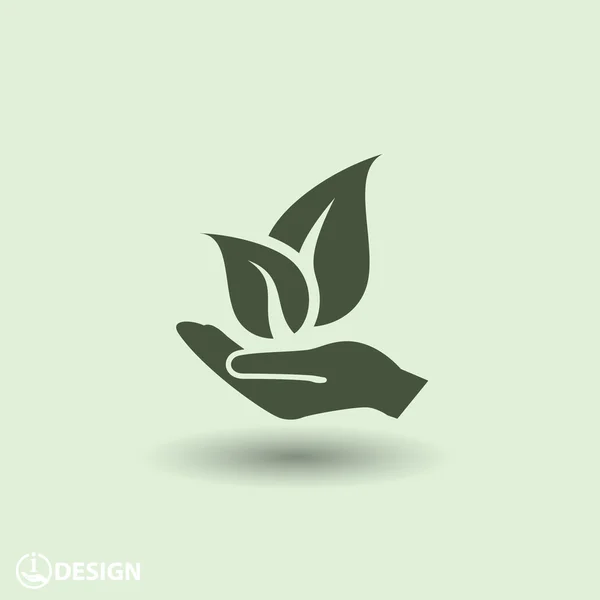 Pictografía del icono ecológico — Vector de stock