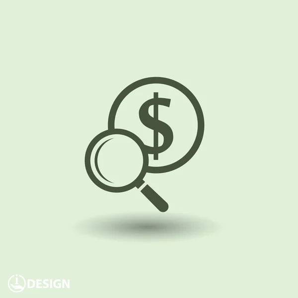 Pictografía del icono del dinero — Vector de stock