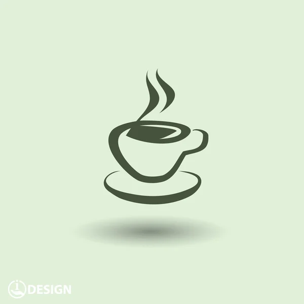 Piktogramm der Kaffeetasse — Stockvektor