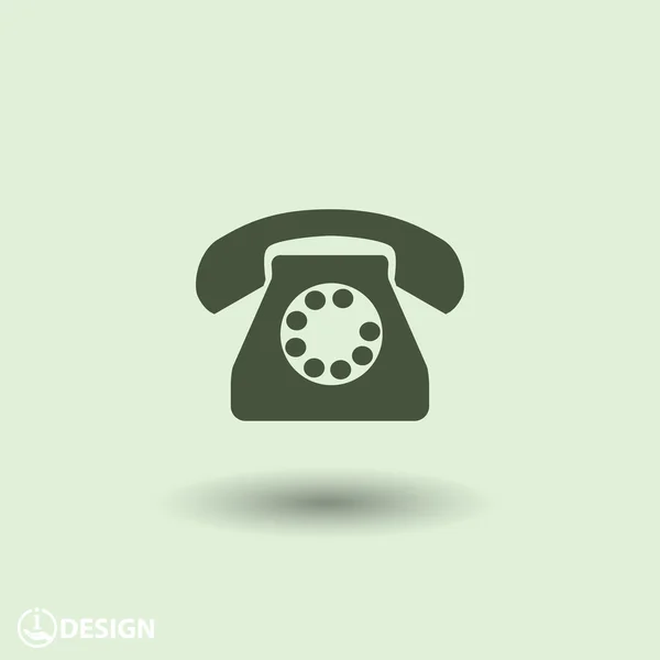 Pictograph of phone icon — Stock Vector