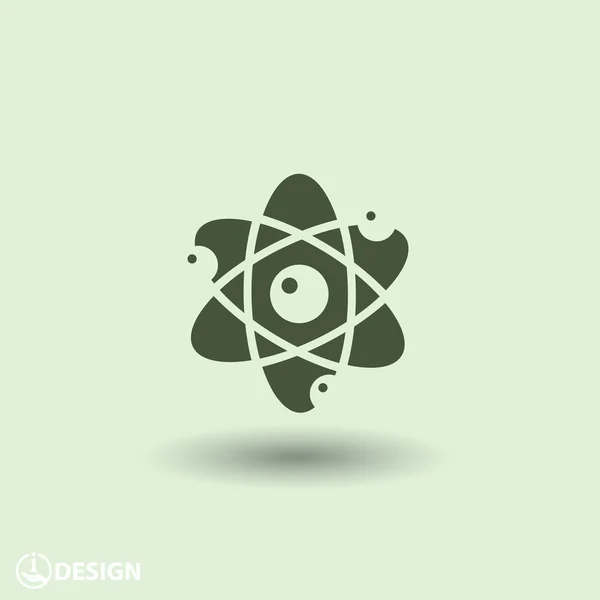 Pictografia do ícone do átomo — Vetor de Stock