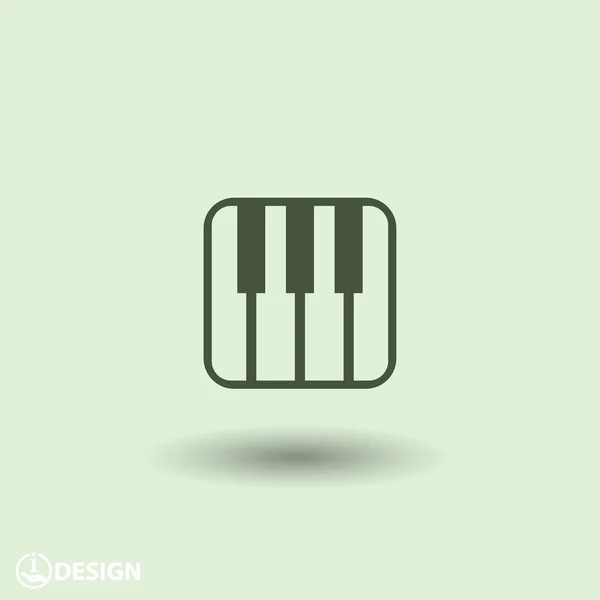 Piktogramm der Musik-Tastatur — Stockvektor