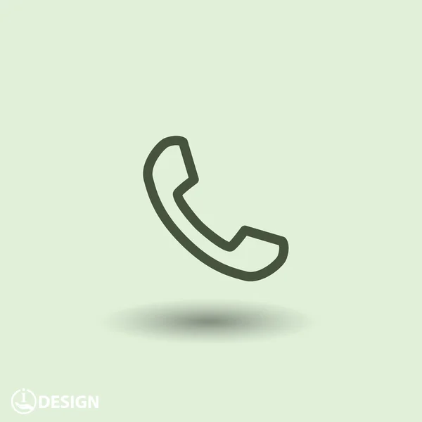 Pictogramme de l'icône du téléphone — Image vectorielle