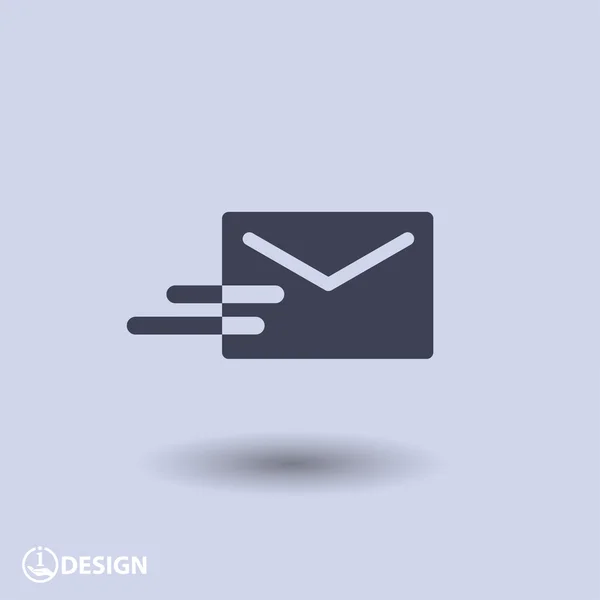 Pictografía del icono de correo — Vector de stock