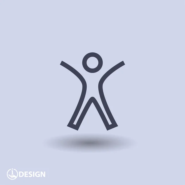 Succes mensen pictogram — Stockvector